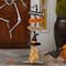 Glitzhome® 42" Lighted Halloween Witch's Broom Porch Décor with Timer